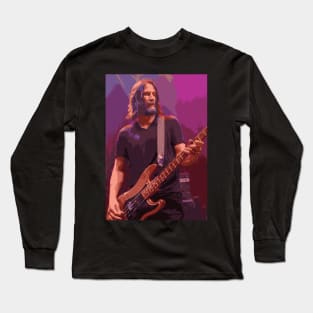 Keanu Grooves: Bass Guitar Vibes Long Sleeve T-Shirt